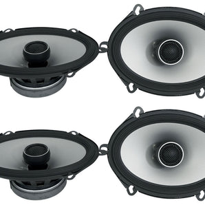 Front+Rear Alpine S2-S68 6x8" Speaker Fit 1997-2001 Mercury Mountaineer