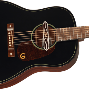 Gretsch Deltoluxe Dreadnought, Walnut Fingerboard, Tortoiseshell Pickguard, Black Top