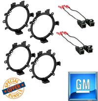 Thumbnail for 2 Pairs Metr 72-4568 Wiring Harness + GMSB345 GM Speaker Adapter For 6.5