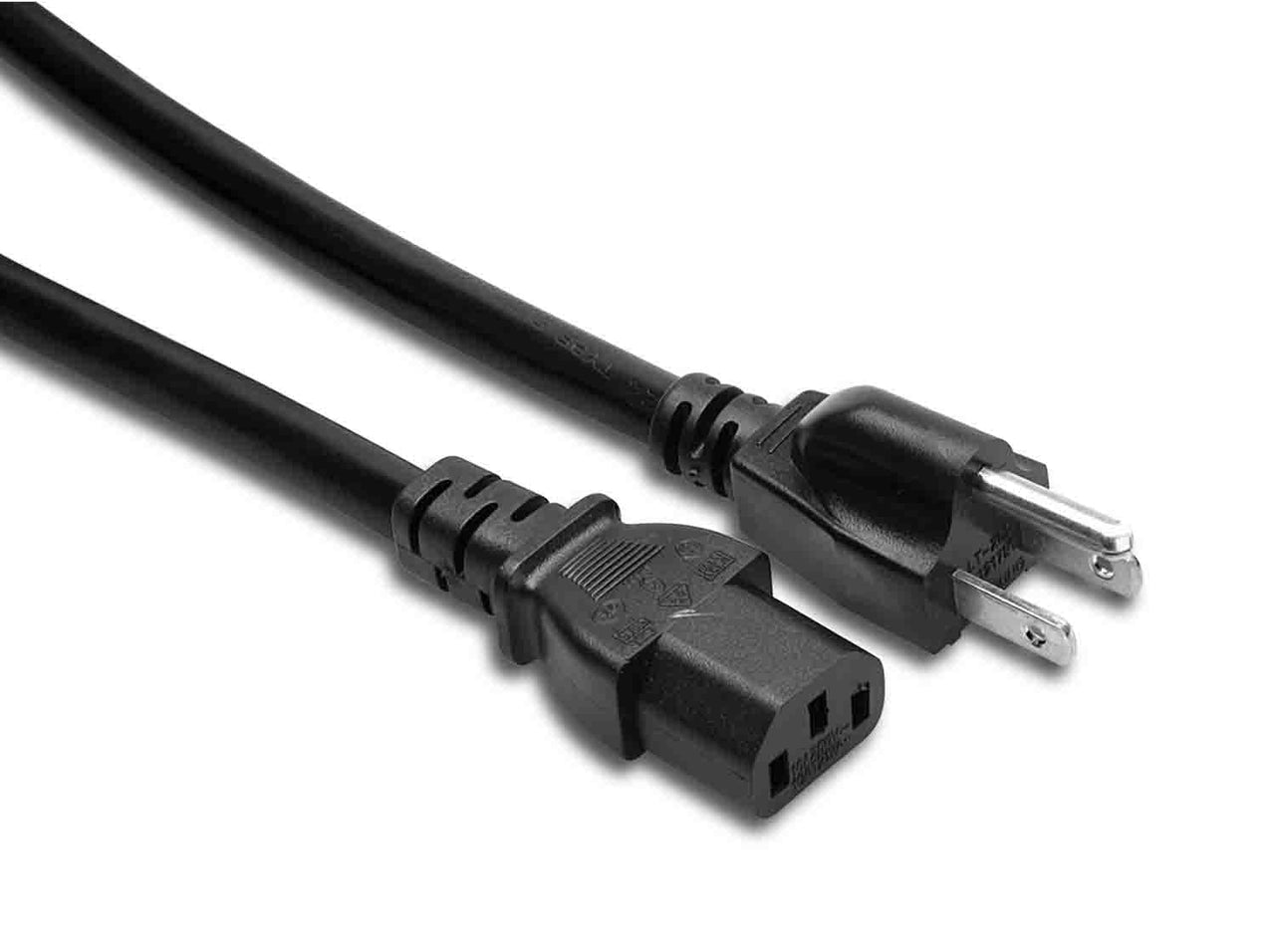 Hosa PWC-403, IEC C13 to NEMA 5-15P Power Cord - 3 Foot