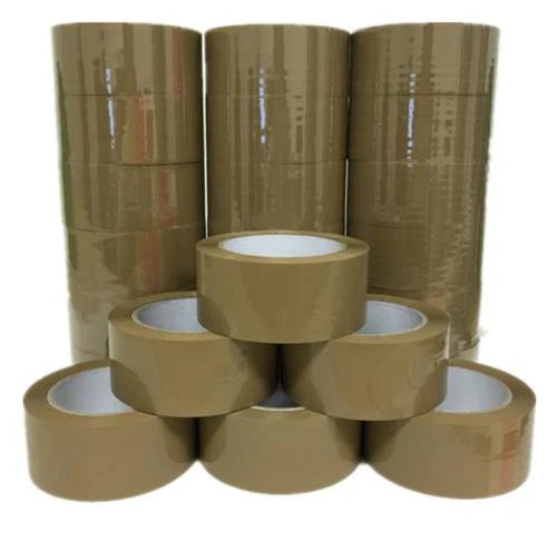 American Terminal 24 Rolls Brown Packing Tape 3" x 110 Yards Strong Heavy Duty Sealing Adhesive Tapes for Moving Packaging Shipping Office and Storage (1x 24 Rolls)