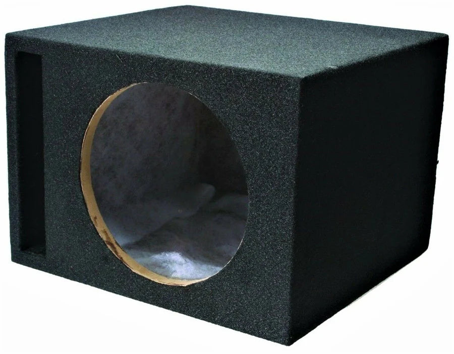 Absolute Custom PRO Single 10" Vented Ported 3/4" MDF Car Subwoofer Enclosure Sub Box