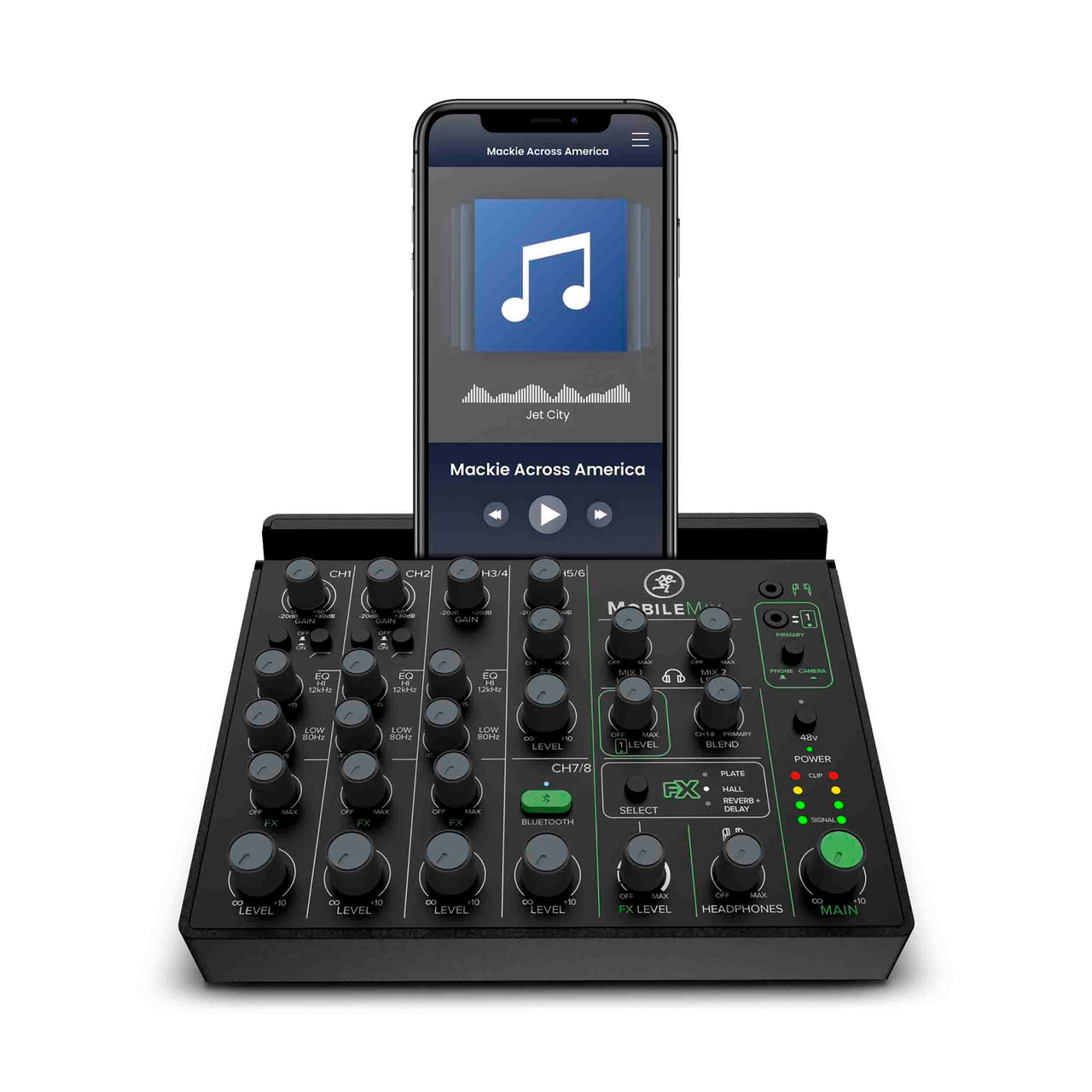 Mackie MobileMix, 8-Channel USB-Powerable Mixer for A/V Production, Live Sound and Streaming