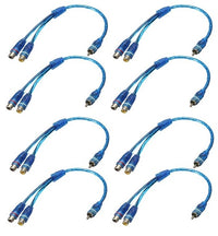 Thumbnail for 8 Absolute ABC-2F1M BLUE Y-Adapter 2F-1M RCA Interconnect Audio Cable