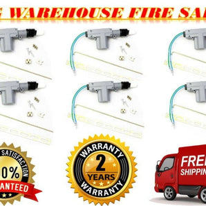 6 AMT HEAVY DUTY Universal Power Door Lock 2 Wire Actuator Motor Kit DLA200