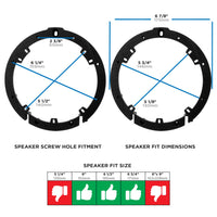 Thumbnail for Metra 82-7805 Speaker Plate Compatible Fits Acura/Honda 2006-2020 6-6.75