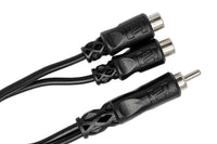 Thumbnail for Hosa YRA-104 Y Cable RCA Male to Dual RCA Female