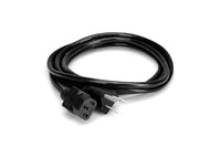 Thumbnail for Hosa Power Cord Cable, IEC C13 to NEMA 5-15P - 3 Feet