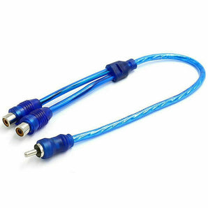 Absolute RCA Audio Cable "Y" Adapter Splitter 1 Male to 2 Female Plug Cable