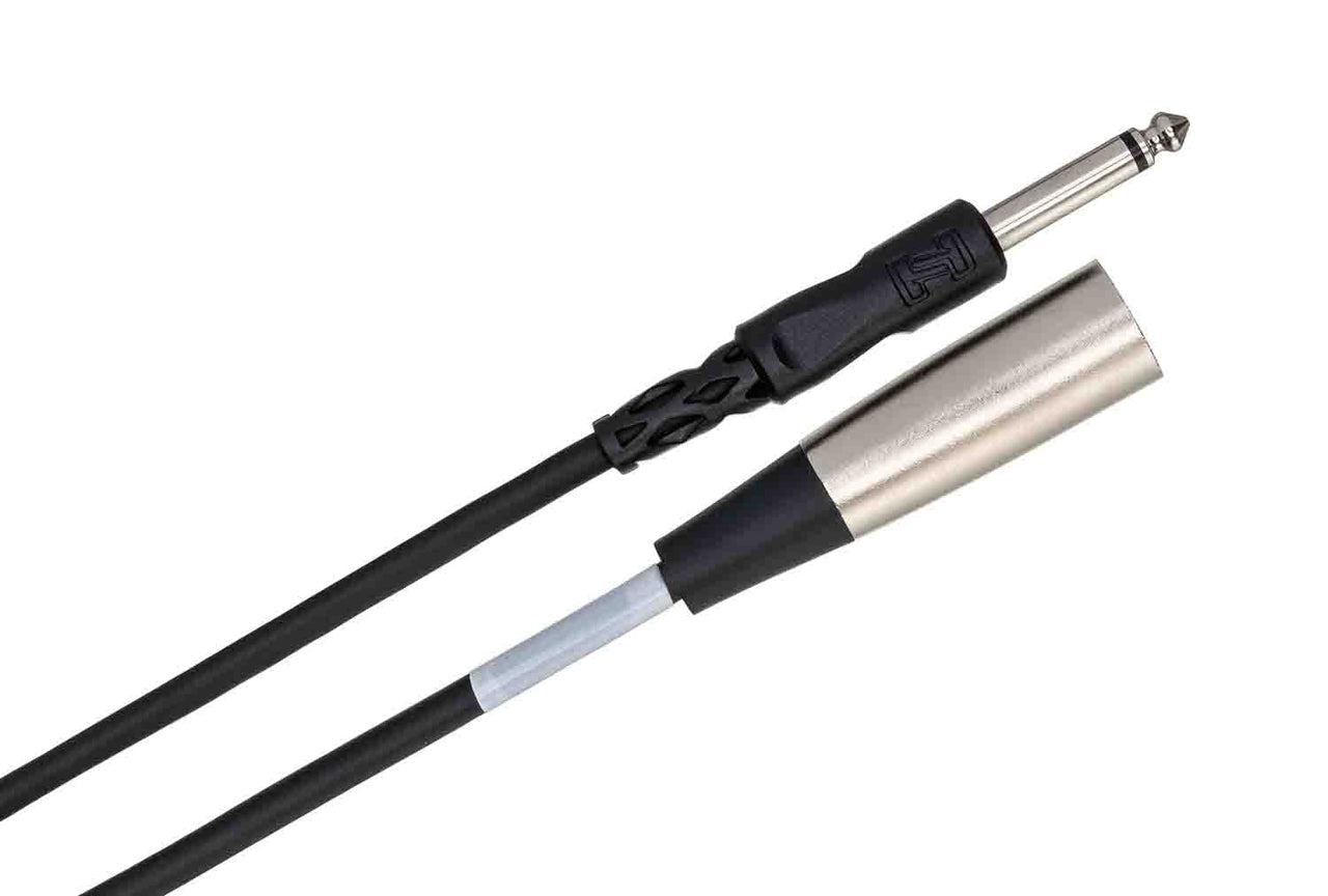 Hosa PXM-110, 1/4" TS to XLR3M Unbalanced Interconnect Cable - 10 Feet