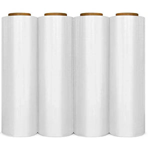 BM Paper 4 rolls clear 1500 square feet (1000 feet long), 18" wide film shrink wrap perfect for shipments