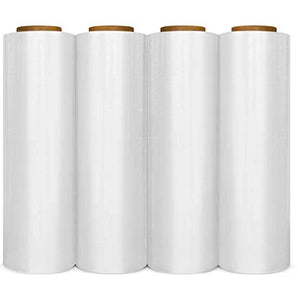 BM Paper 18" x 1500 SQ' 80 Gauge Clear Pallet Wrap Pre Stretch Film Hand Shrink Wrap