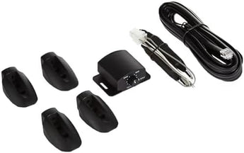Active slim subwoofer enclosure components including control module and mounting brackets