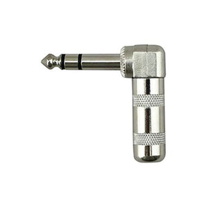 MR DJ QAM2 2-Piece 1/4" Right-Angle Stereo Male Audio Plug Connectors