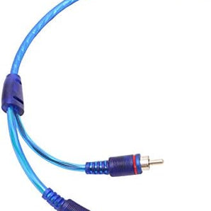 Absolute ABC-1F2M BLUE Y-Adapter 1F-2M ABC Series RCA Interconnect Audio Cables