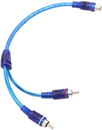 Absolute ABC-1F2M BLUE Y-Adapter 1F-2M ABC Series RCA Interconnect Audio Cables
