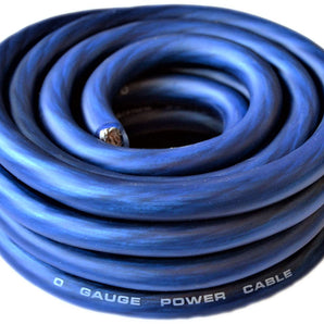 Absolute P020BL Premium 0 Gauge 20 Feet Power Cable Blue
