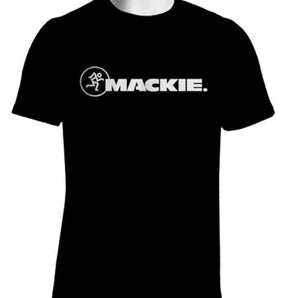 Mackie T-shirt - Large, Large Black T-shirt with White Mackie Logo