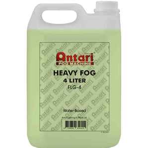 Antari FLG-4 Long-Lasting Fog Fluid for Antari Fog Machines 4 Liters Green Formula