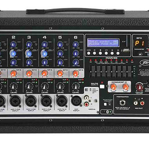 Peavey PVi 6500 6-channel 400W All in One Powered Mixer Amplifier with PV 20' Mic Cable