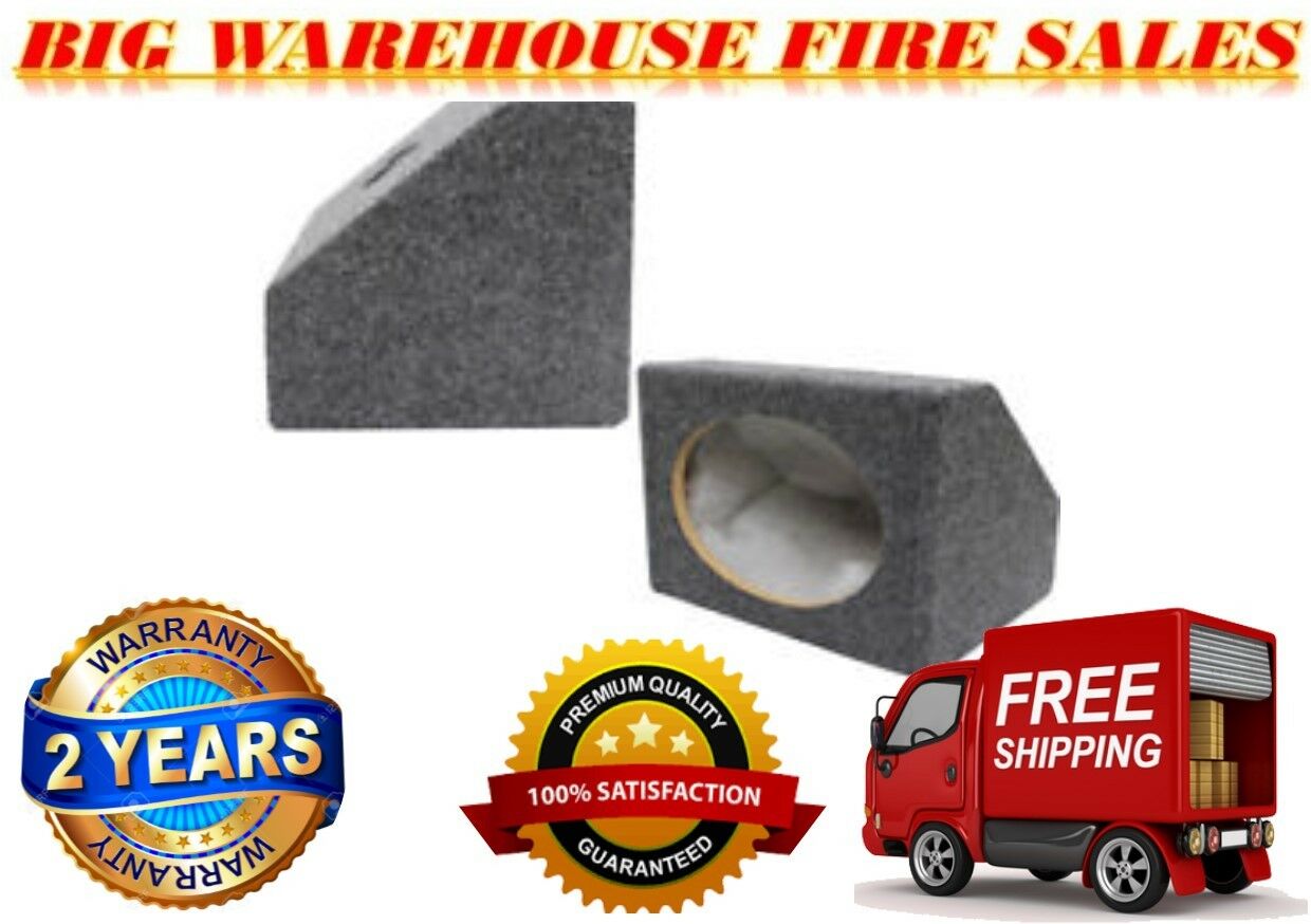 Absolute 6X9PKG MDF Angled Style 6"x9" Gray Car Audio Speaker Box Enclosures