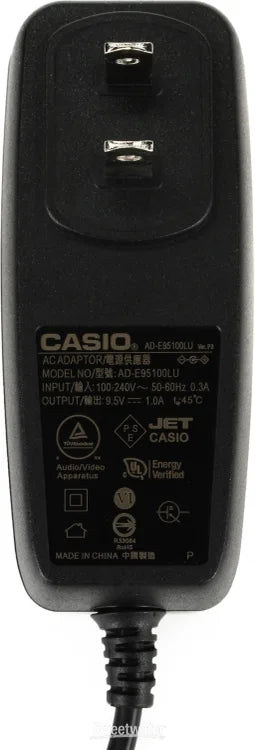 Casio AD-E95100 9.5v 1000mA Power Supply AC Adapter for Musical-Instrument Keyboards