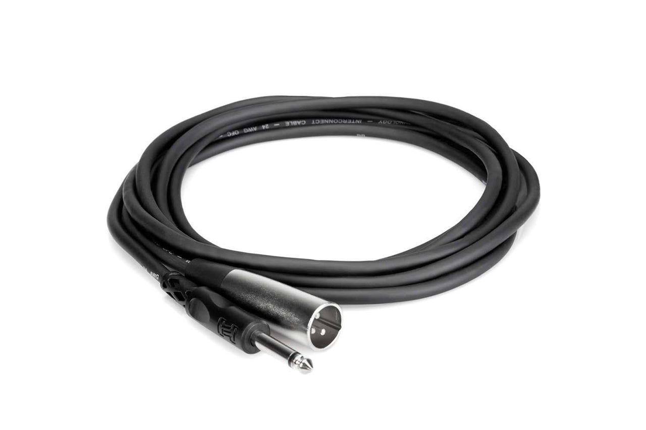 Hosa PXM-105 Unbalanced Interconnect Cable 1/4 in TS to XLR3M - 5 Feet