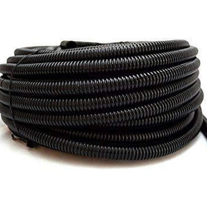 100' 1/4" Split Loom Tubing Wire Conduit Hose Cover Auto Home Marine Black