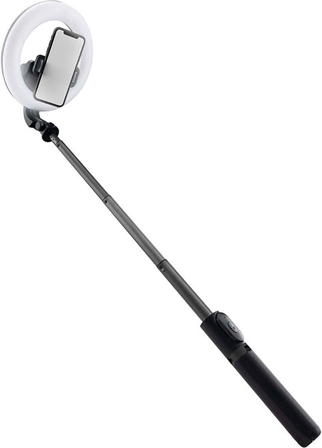 Mackie mRING-6, 6" Battery-Powered Ring Light with Convertible Selfie Stick/Stand and Remote