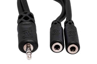 Thumbnail for Hosa YMM-232, Y Cable 3.5 mm TRS to Dual 3.5 mm TRSF