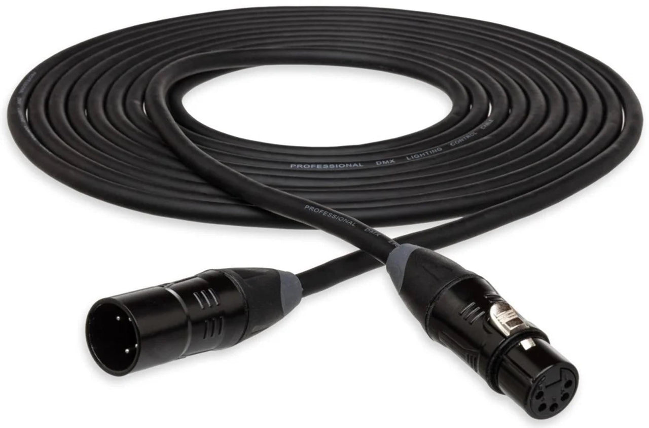 Hosa DMX-750 5-Pin XLR5M to XLR5F DMX Cable - 50 ft