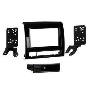 Metra 99-8235CHG Single-DIN Car Stereo Dash Kit - Compatible Fits for Toyota Tacoma 2012-2015 - Charcoal High Gloss