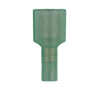 Install Bay 3MBNMD250F blue nylon male quick disconnect, 16-14 gauge .250, electrical connector image.
