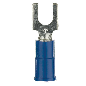 Install Bay 3MBVST8 3M™ Blue Vinyl Spade Terminal 16-14 Gauge #8 Pkg of 100