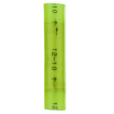 Install Bay 3M™ yellow nylon butt connector for 12-10 gauge wiring, suitable for reliable electrical connections.