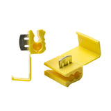 Scotchlok 12/10 gauge insulation displacement connector in yellow, designed for reliable electrical connections.