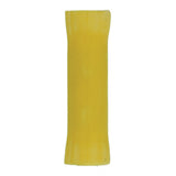 Install Bay 3M™ Yellow Vinyl Butt Connector for 12-10 gauge wiring, part of a package of 100 vinyl butt connector.