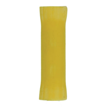 Install Bay 3M™ Yellow Vinyl Butt Connector for 12-10 gauge wiring, part of a package of 100 vinyl butt connector.