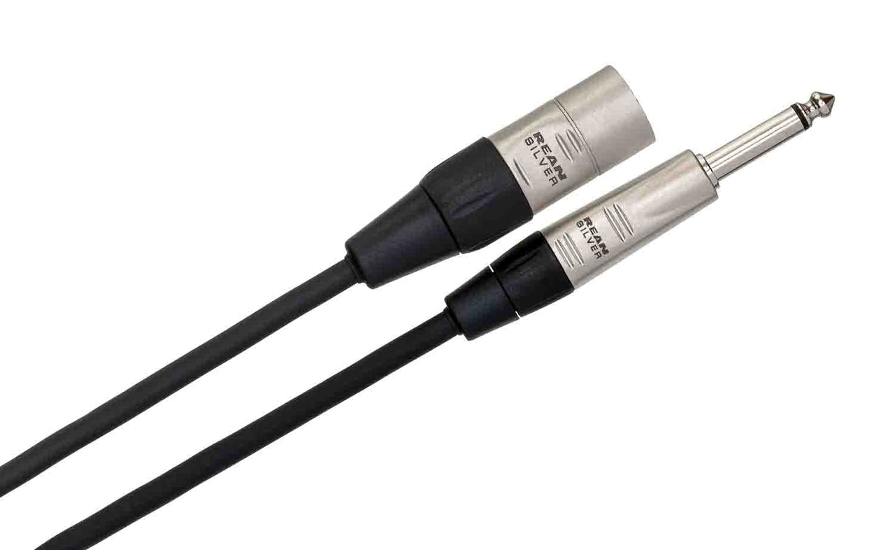 Hosa HPX-005, 1/4" TS Male to 3-Pin XLR Male Pro Unbalanced Interconnect Cable - 5 Feet