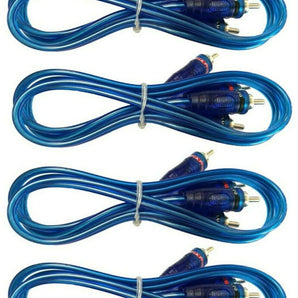 4 MK Audio 17' RCA Stereo Plug Cable 2 Male to 2 Male Car Stereo Marine Home Audio ATV