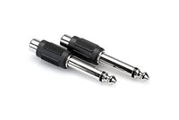 Thumbnail for Hosa GPR-101 Adaptors, RCA to 1/4 in TS, 2 pc