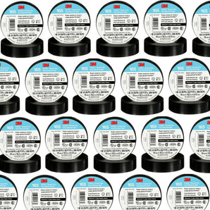 100 3M 1700/165 Temflex Insulated Vinyl Black Electrical Tape 3/4" x 60' FT
