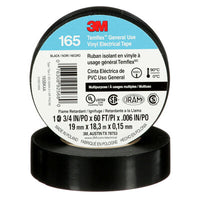 Thumbnail for 25 3M 165 Temflex 1700 Economy Grade Vinyl Electrical Tape, 3/4 in x 60 feet