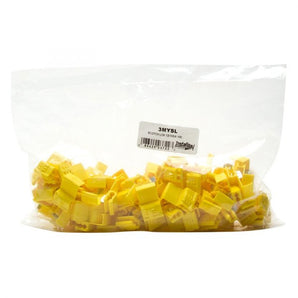 Scotchlok 12/10 gauge insulation displacement connector in yellow, designed for reliable electrical connections.