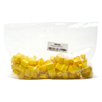 Scotchlok 12/10 gauge insulation displacement connector in yellow, designed for reliable electrical connections.