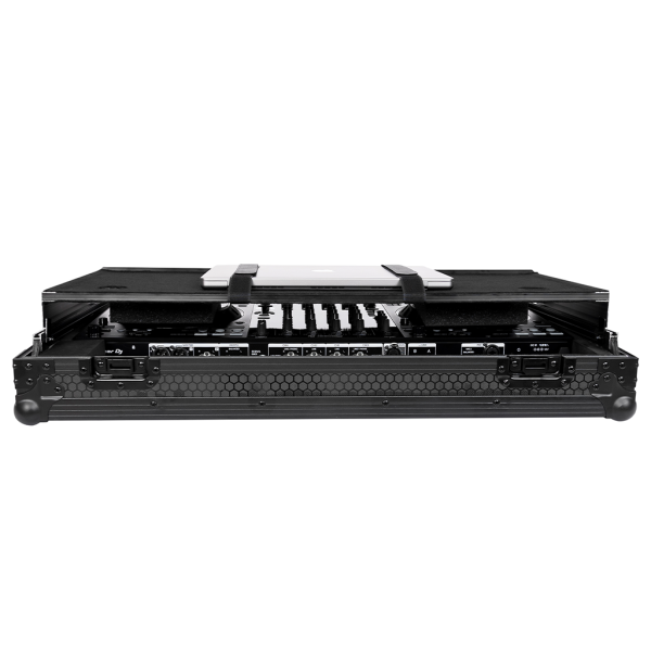 Headliner Pitch Black Flight Case for Pioneer DJ DDJ-FLX10 with Laptop Platform and Wheels