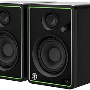 Mackie CR4-X Pair Multimedia Studio Monitors Adjustable Stable Stands 2 Cable Set
