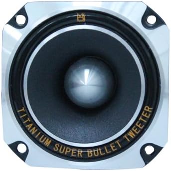2 Mr. Dj HDT700S 3.5-Inch Titanium Bullet High Compression Tweeter for Car, Van, ATV, UTV, Marine, Boat, Motorcycle, Motorsports, and Competition