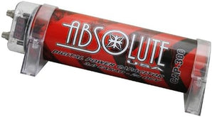 ABSOLUTE CAP300R 3 Farad Red Power Car Capacitor for Energy Storage to Enhance Bass Demand From Audio System