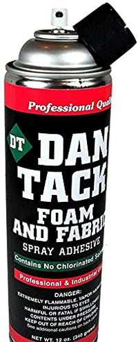 Thumbnail for 10 Dan Tack 2012 professional quality foam & fabric spray glue adhesive Can 12 oz